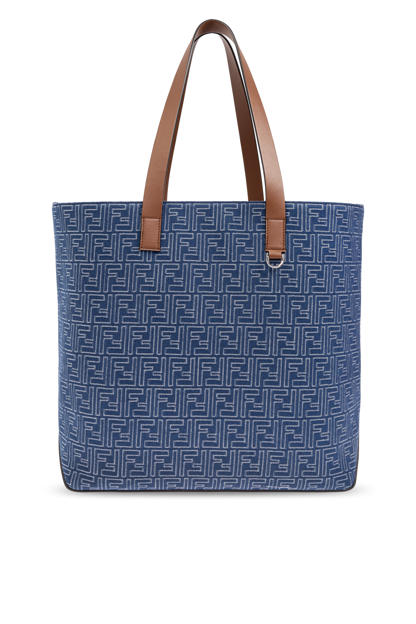 トートバッグ × ヴィンテージ(中古) Fendi Small Zucca Multicolor Blue Shopper Bag Fendi Zucca Blue Denim Vintage Boston Bag ref.591936 - Joli
